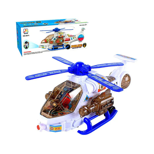 Electric Universal Light and Music Police Fire Fighting Helicopter.