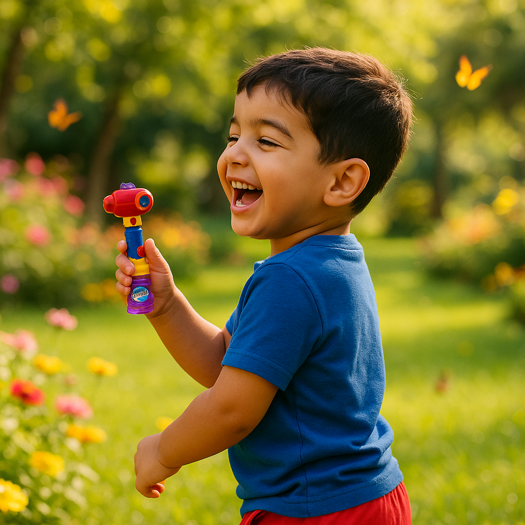 Playtime Majestic Bubbles 2 في 1 مروحة فقاعة