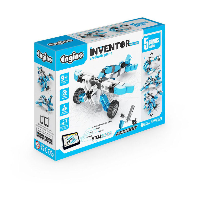 Bundle - Inventor Mechanics Acrobatic Plane + Supermag Projects 30pcs