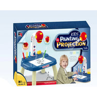 Kids Painting Table with Built-in Projector