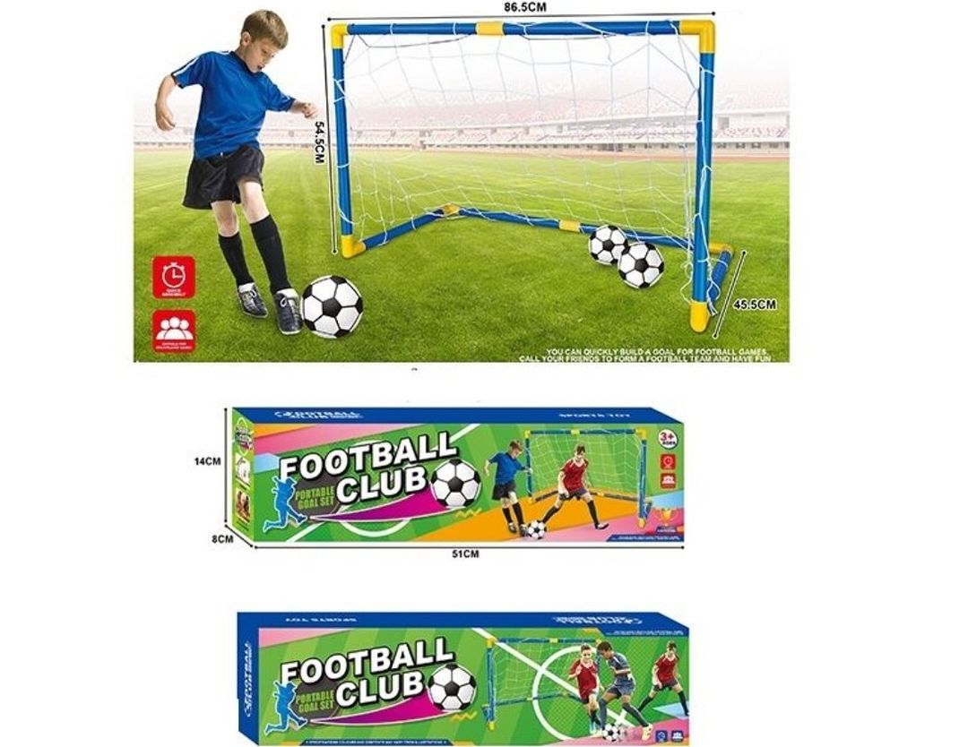 Football goal net set