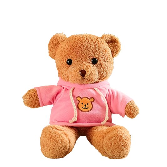 Hoodie Teddy Bear Pink