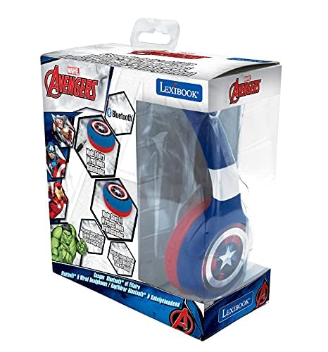 LexiBook Avengers 2 In 1 Bluetooth And Wired Stereo Headphone