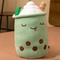 Cute Ice Cream Milk Tea Cup Plush Pillow.