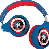 LexiBook Avengers 2 In 1 Bluetooth And Wired Stereo Headphone