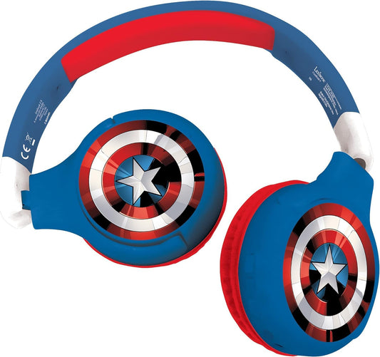 LexiBook Avengers 2 In 1 Bluetooth And Wired Stereo Headphone