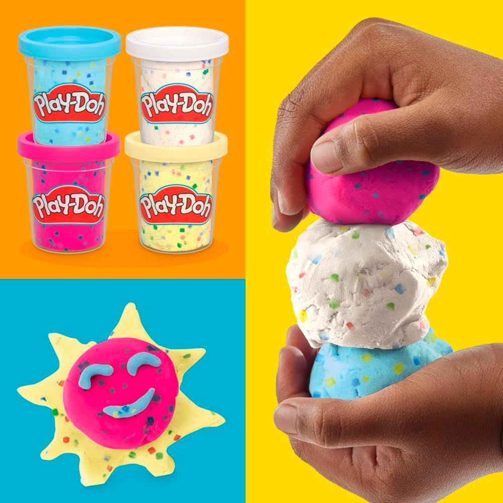 Play-Doh 4 Pack Confetti Putty