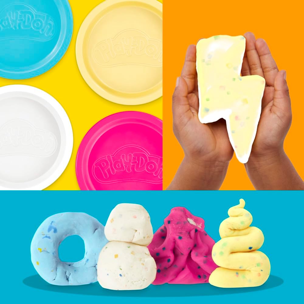 Play-Doh 4 Pack Confetti Putty