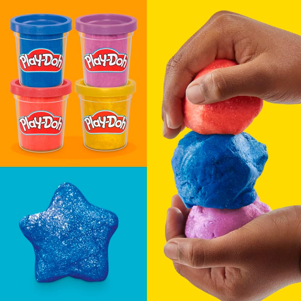 Play-Doh 4 Pack Shimmer Clay