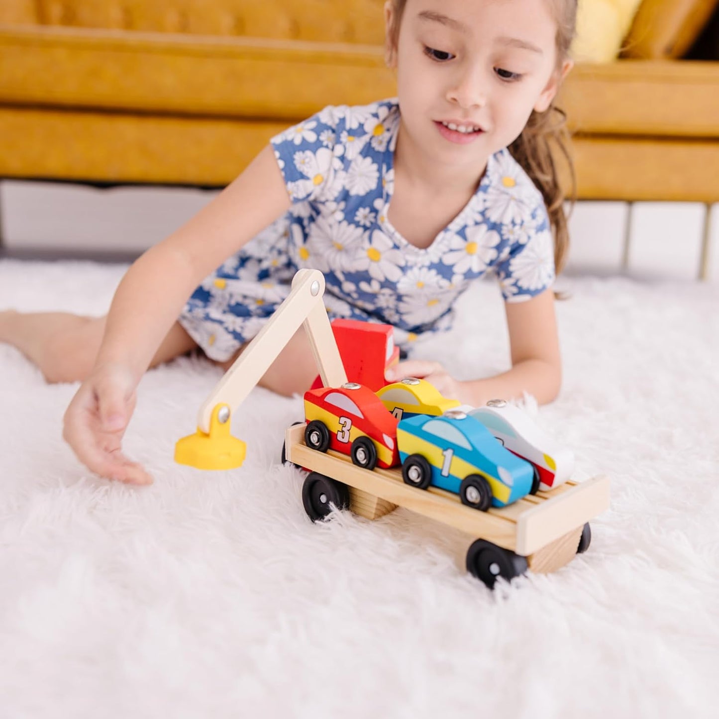 Melissa & Doug Magnetic Car Loader