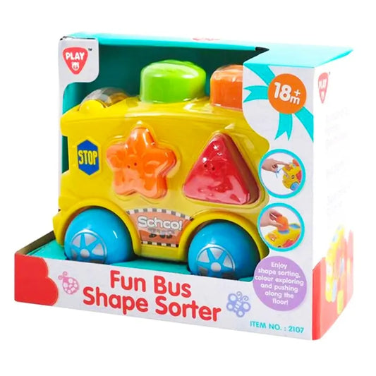 Playgo - Fun Bus Shape Sorter Yellow
