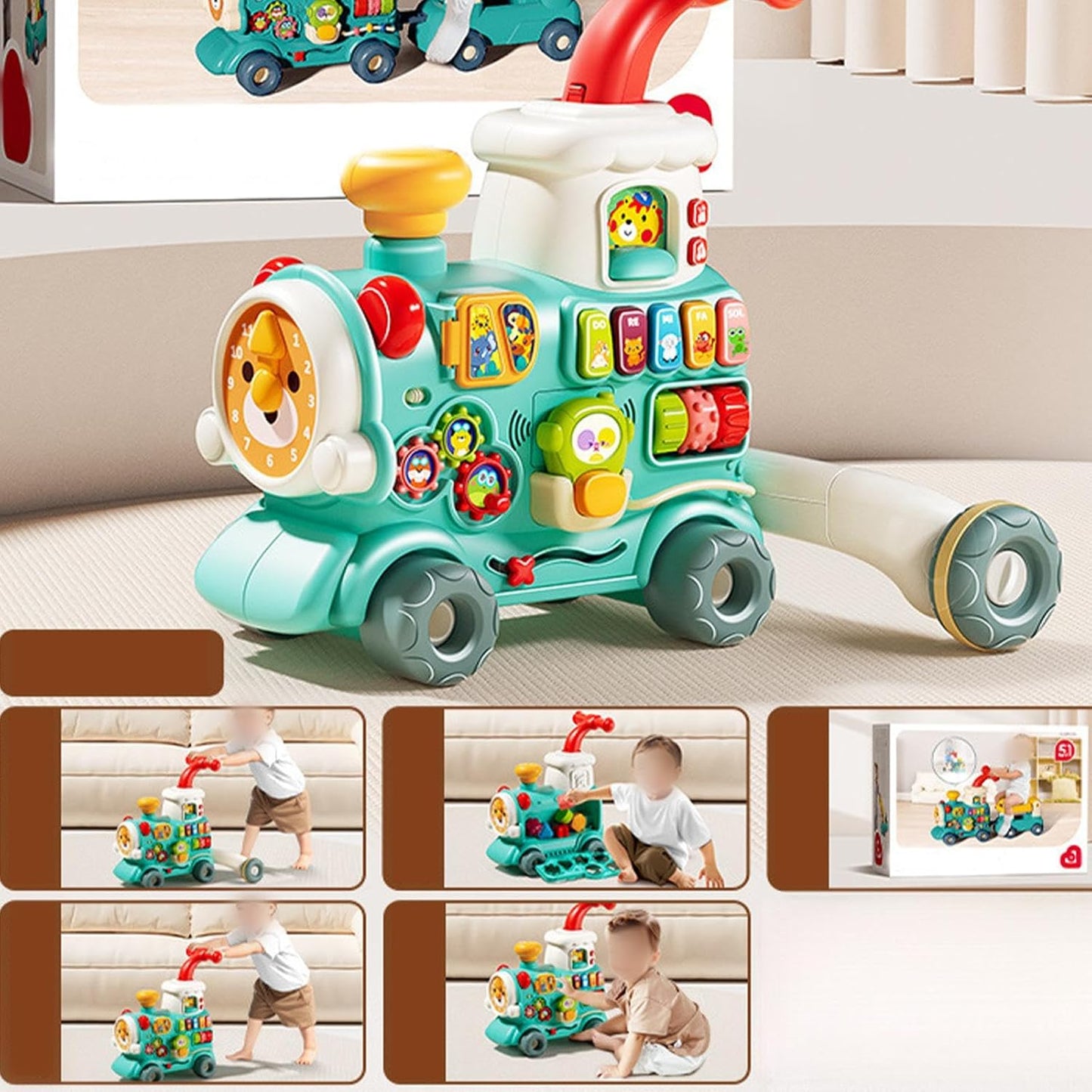 Steam Toddler Train 3-in-1 (Green)