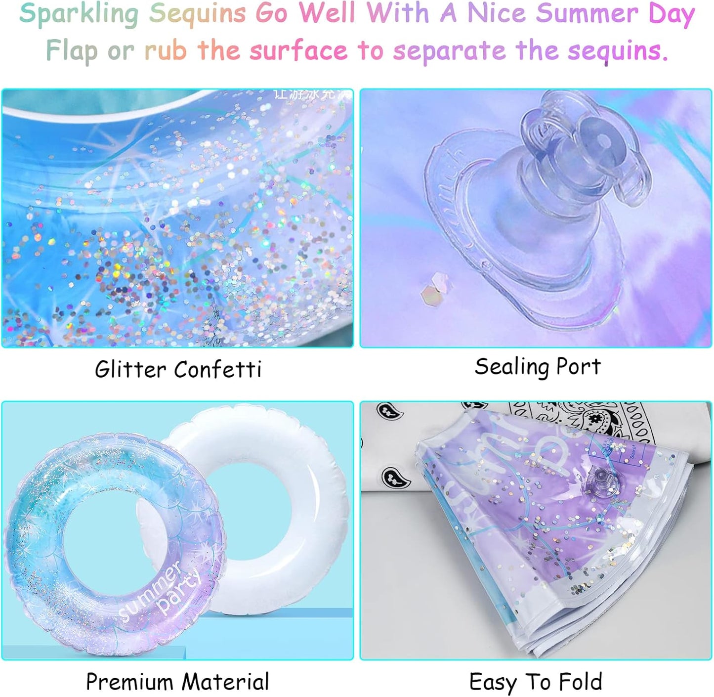 Transparent Swimming Float Ring