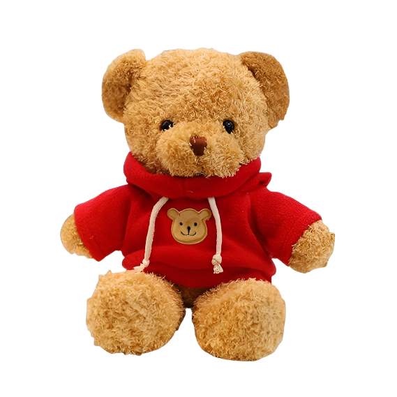 Hoodie Teddy Bear Pink