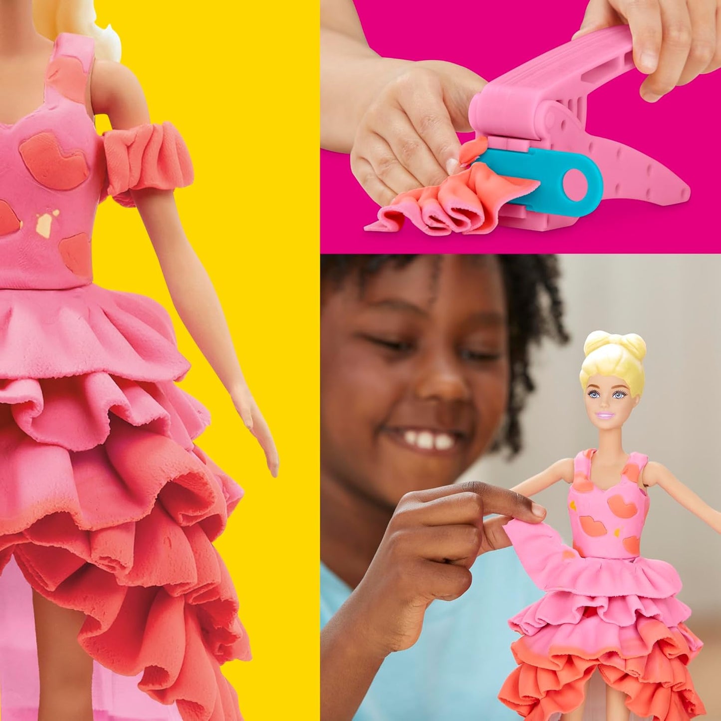 Play-Doh Barbie Designer Fashion Show Set, Make Doll Clothes