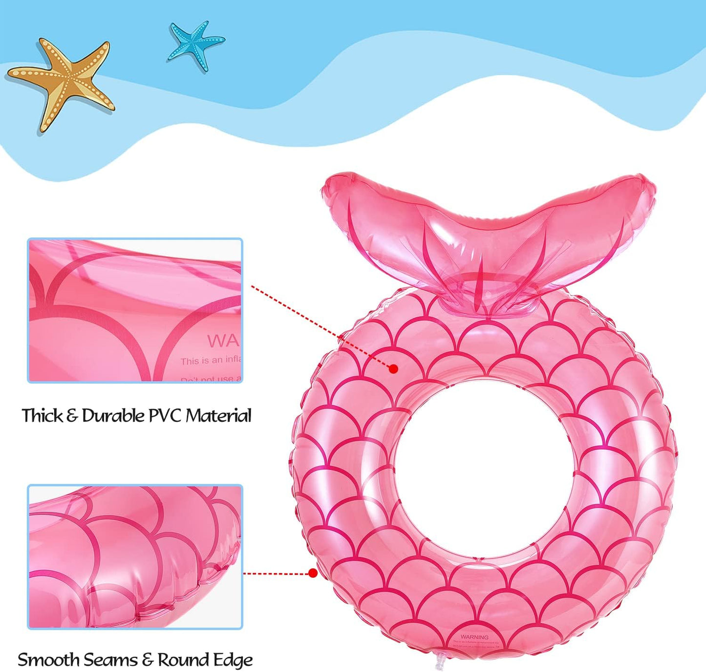 Pool Float Swimming Tubes Mermaid Tail