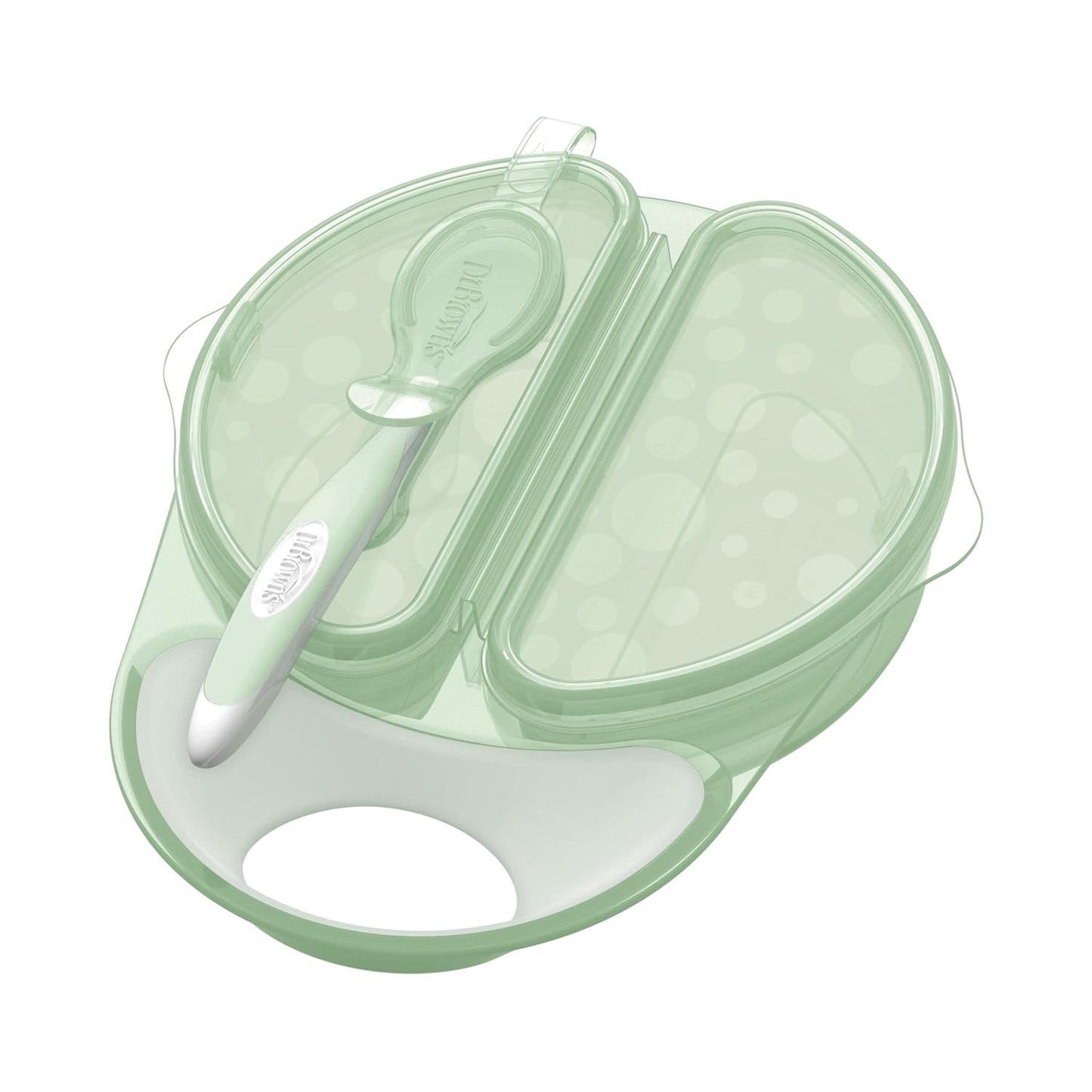 Dr. Brown's Travel Fresh Bowl and Snap-in Spoon for Toddler Feeding On the Go