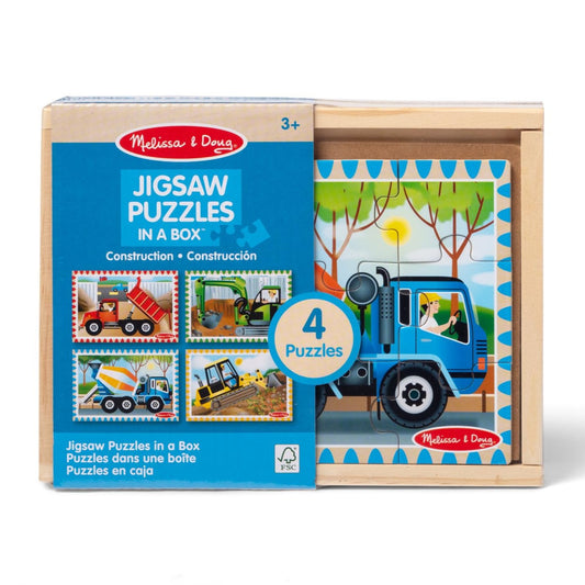 Melissa & Doug Construction Vehicles 12-Piece Puzzles