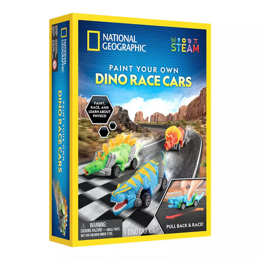 National Geographic Paint Your Own Dino Race Cars