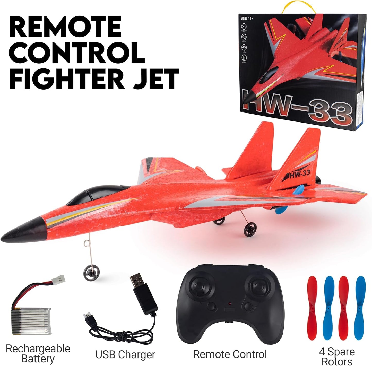 RC Fighter Jet DIY Foam Airplane.