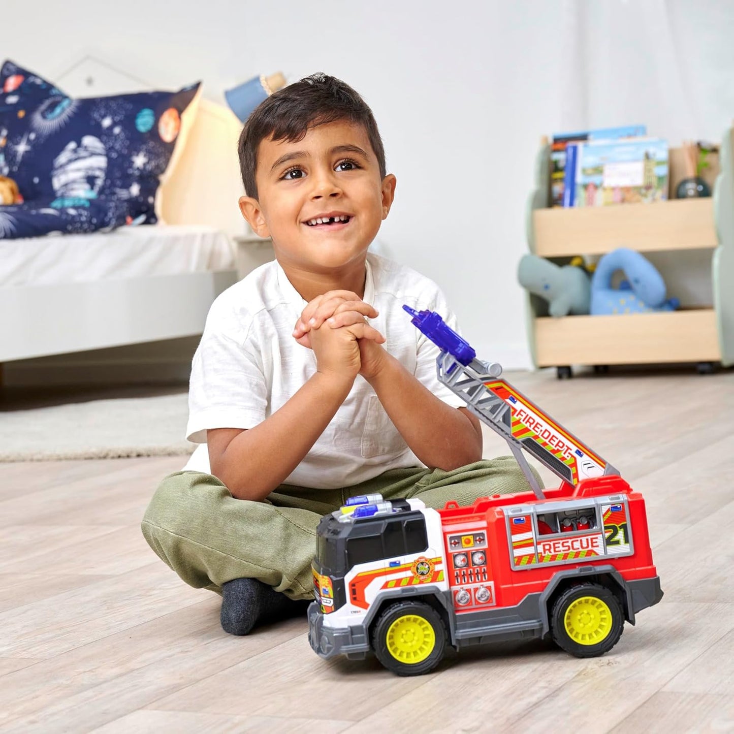 Dickie Toys Fire Truck with Freewheel