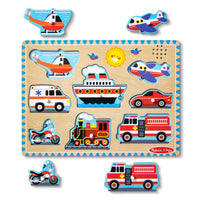 Melissa & Doug Kids Vehicles Sound Puzzle