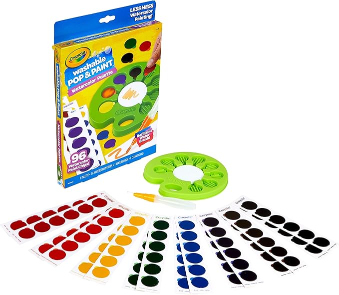 CRAYOLA Washable POP & Paint Palette
