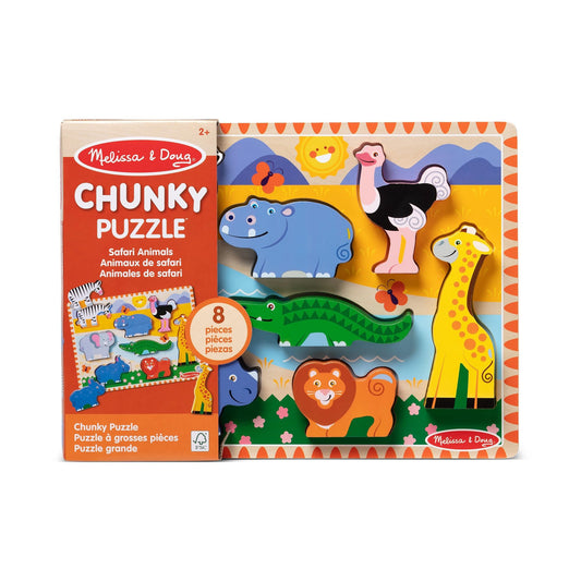 Melissa & Doug Kids Safari Chunky Puzzle