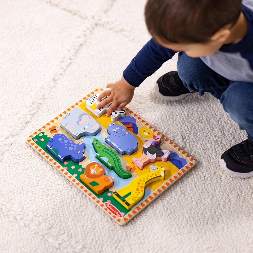 Melissa & Doug Kids Safari Chunky Puzzle