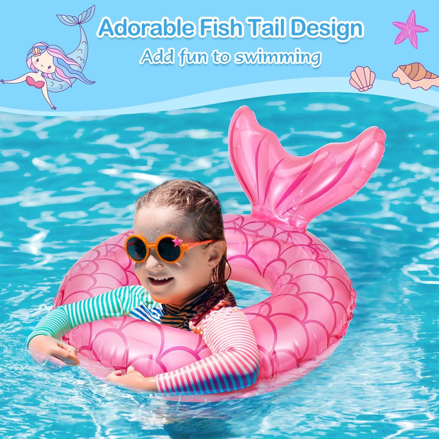 Pool Float Swimming Tubes Mermaid Tail