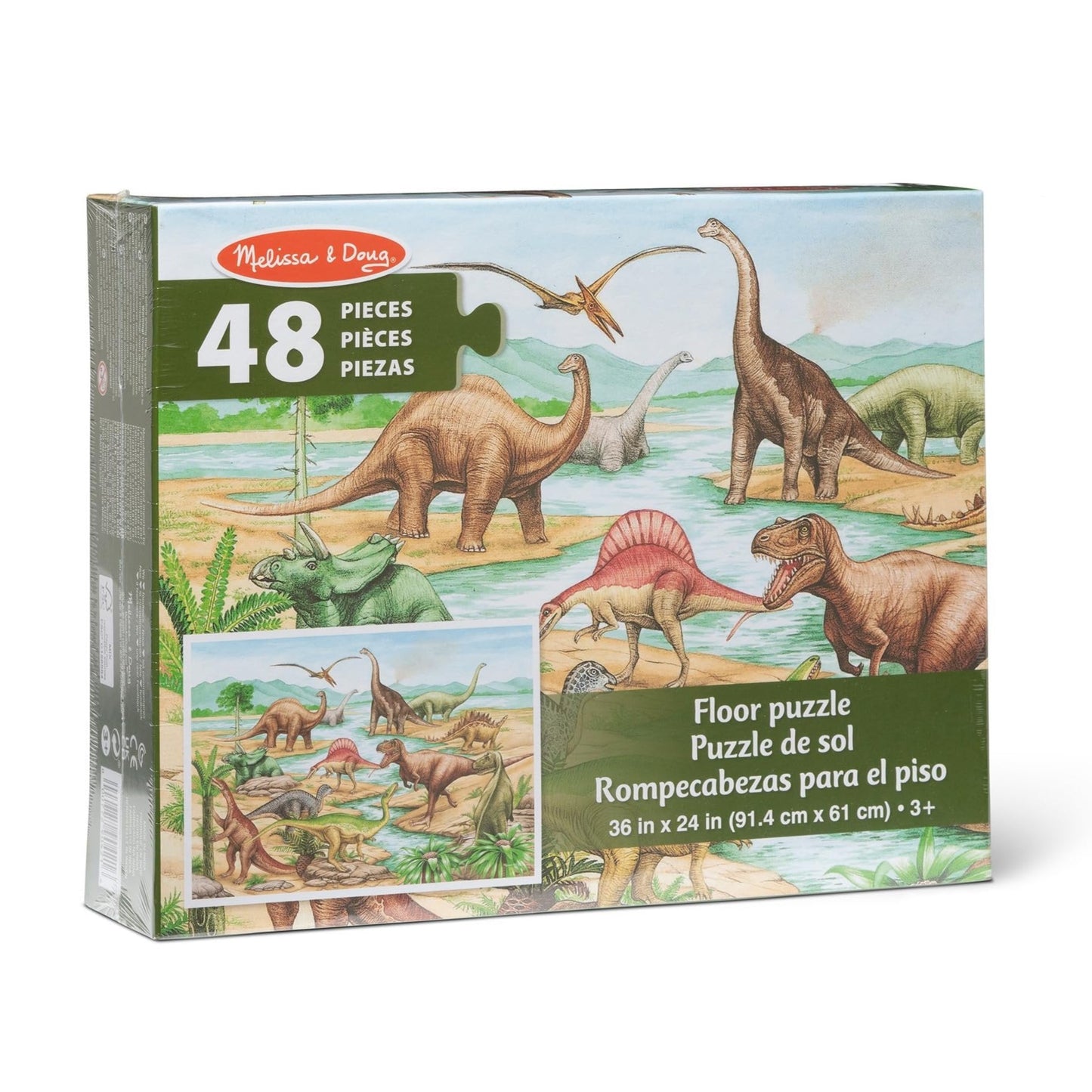 Melissa & Doug Dinosaurs Floor Puzzle (48 Piece)