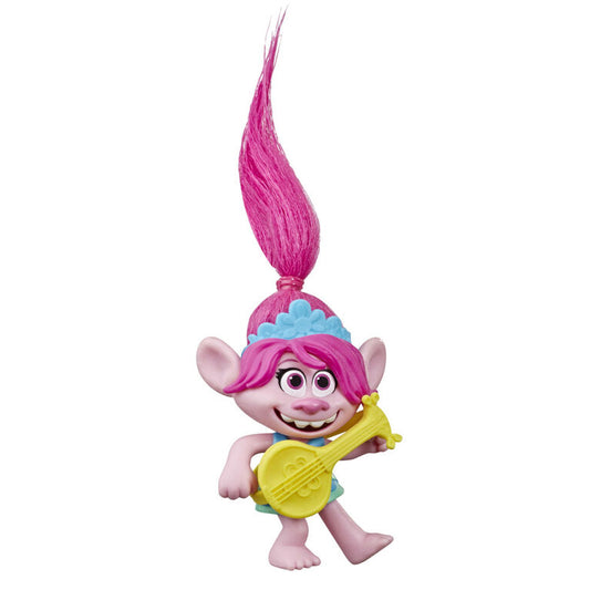 HASBRO Trolls World Tour Poppy, Collectible Doll with Ukulele