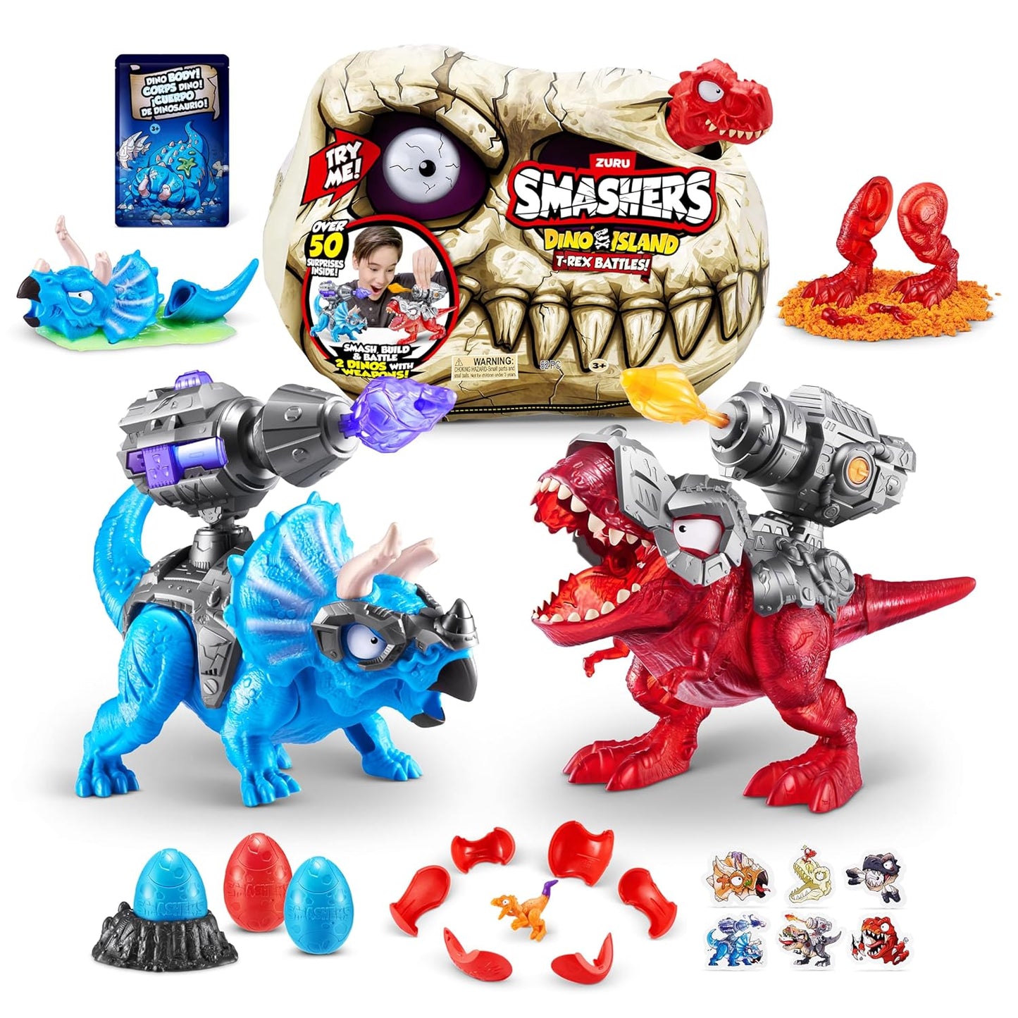 Smashers Dino Island T-Rex Battle Playset