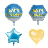 Happy Birthday Foil Balloons Round Shape