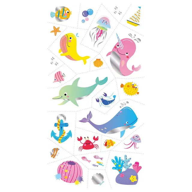 Avenir Temporary Tattoos 52pcs Sea Animal