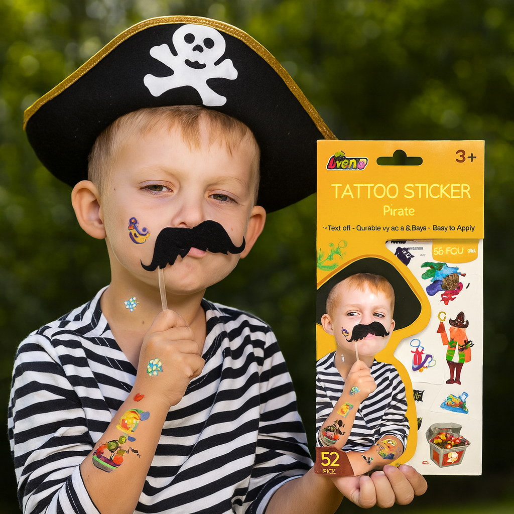 Avenir Tattoo Sticker Pirate