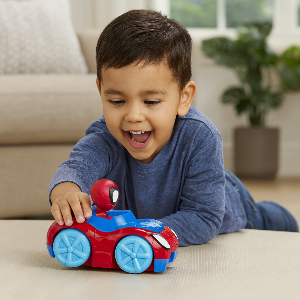 Marvel’s Spidey and his Amazing Friends Flash N Dash Motorised Web Crawler Vehicle