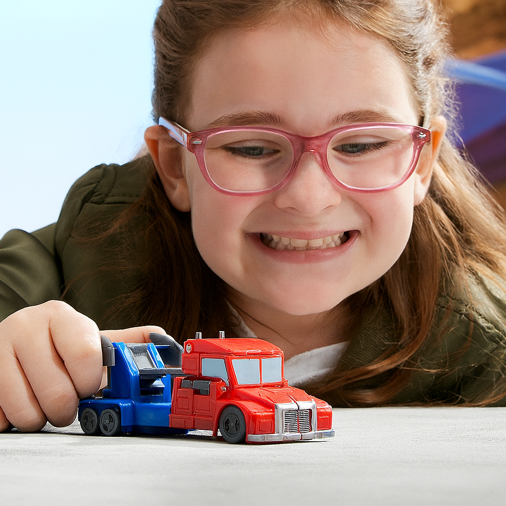 Transformers Earthspark 1-Step Smash Changers Optimus Prime Action Figure