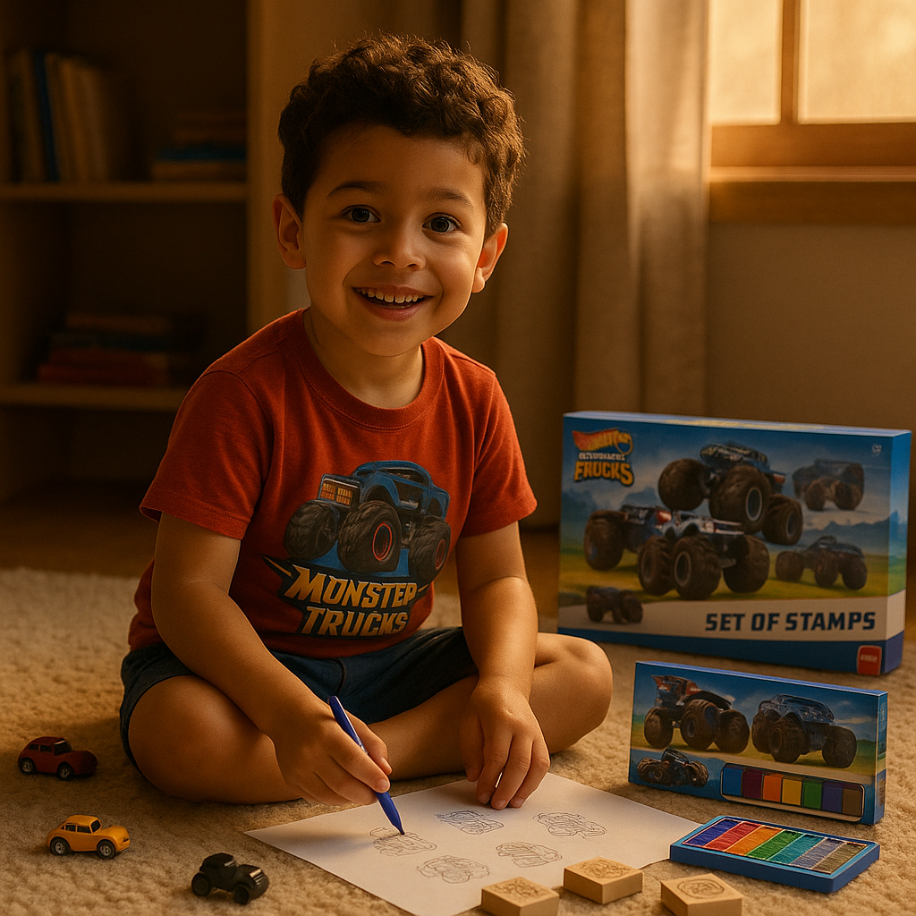Multiprint - مجموعة أقلام Hotwheels Mega Maxi