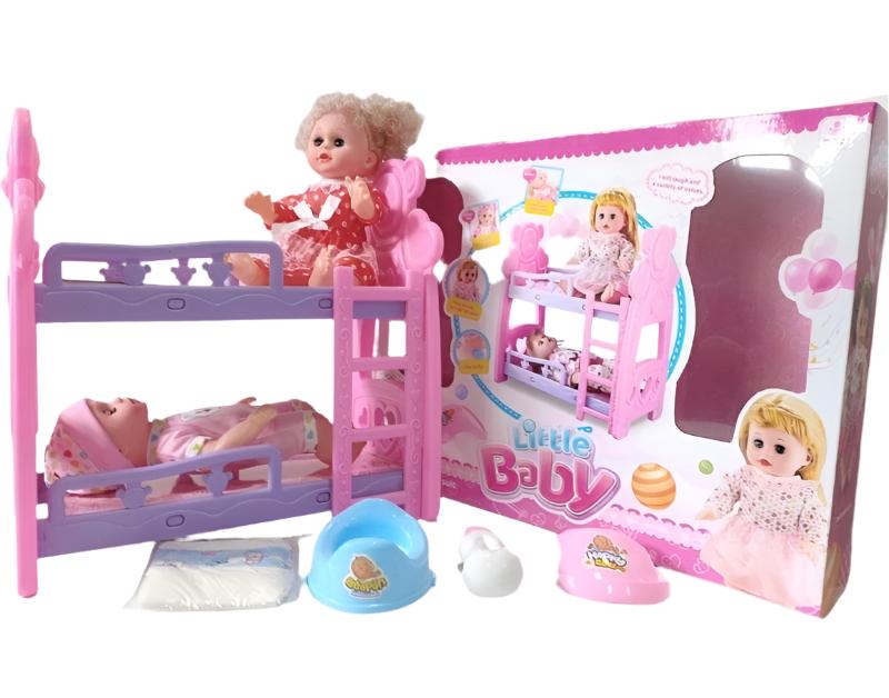 Little Baby Doll Set with Bunk Bed