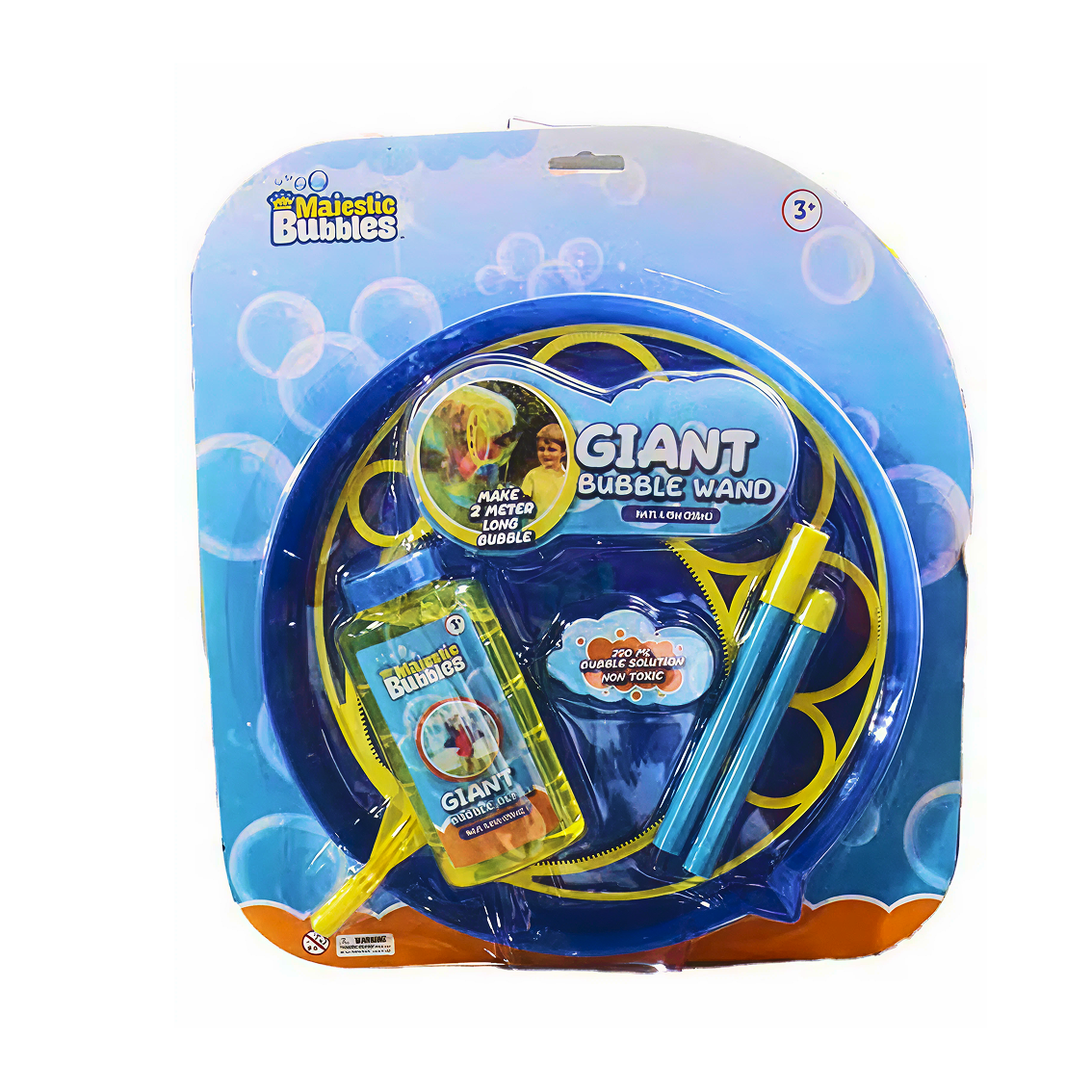 Majestic Bubbles New Mega Bubble Kit Blue/Orange