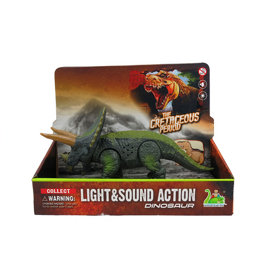 SAM Toys Press-Play Simulation Triceratops