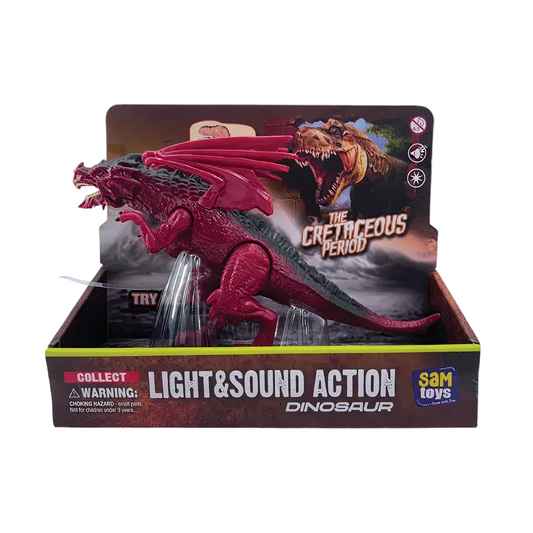 Sam Toys - Press & Play Simulation Dragon Red Dragon