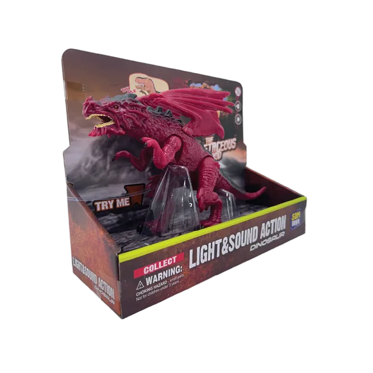 Sam Toys - Press & Play Simulation Dragon Red Dragon