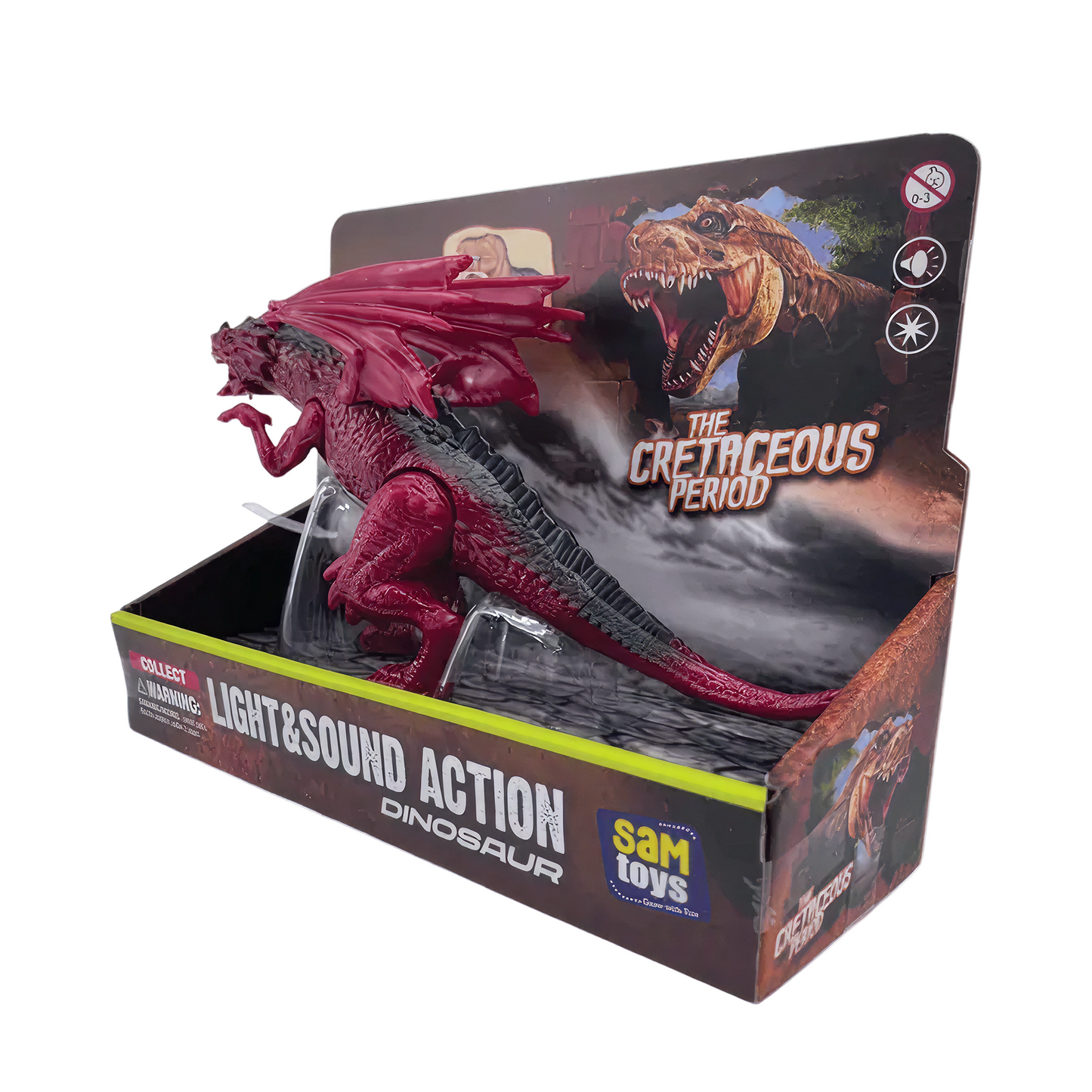 Sam Toys - Press & Play Simulation Dragon Red Dragon