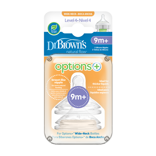 Dr.Brown's Level 4 WideNeck Silicone Options+ Nipple 2pc