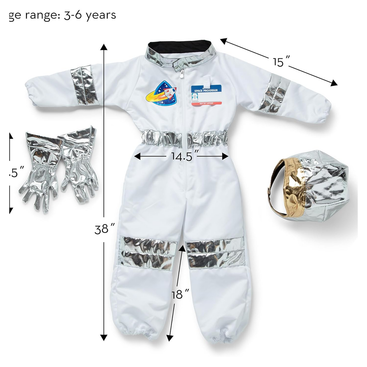 Melissa & Doug Astronaut Role Play Costume Set