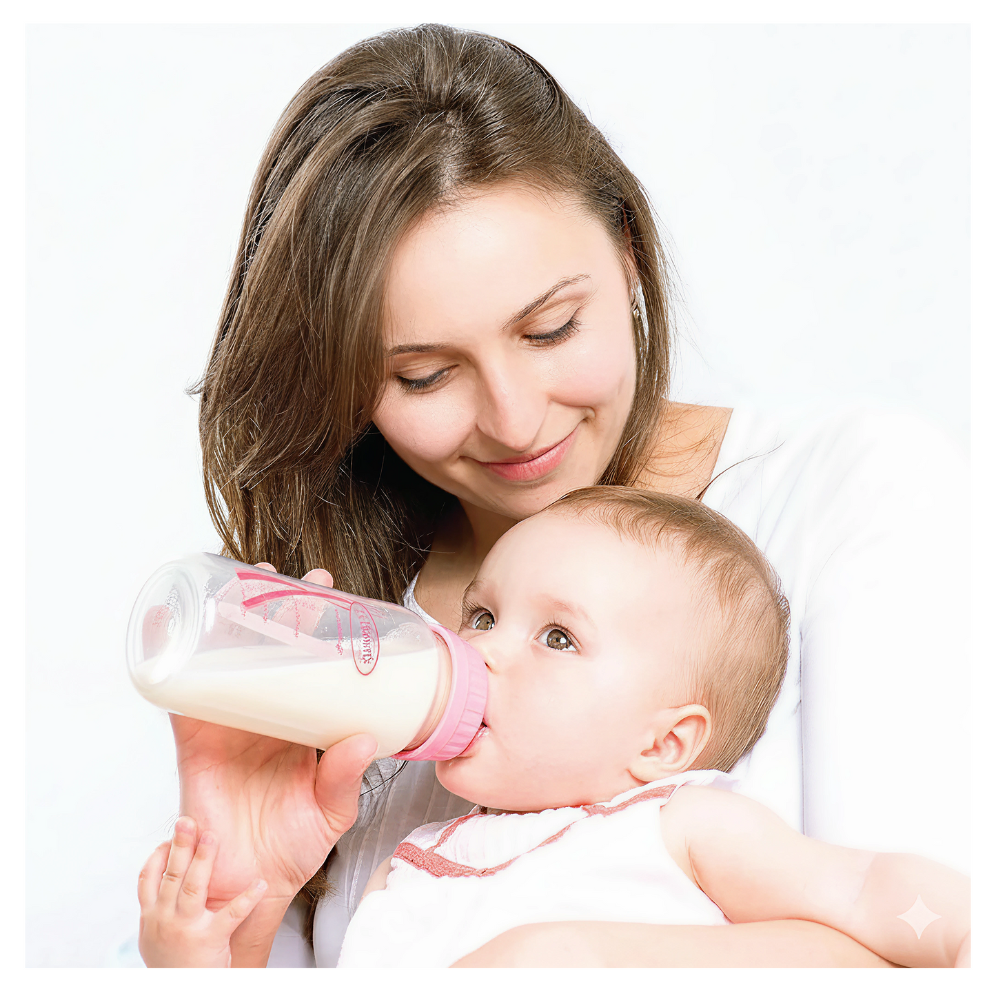 Dr.Brown's 8 Oz/250 مل PP خيارات ضيقة + زجاجة وردية 2pc