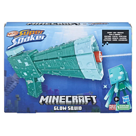 Nerf Super Soaker Minecraft Glow Squid Water Blaster