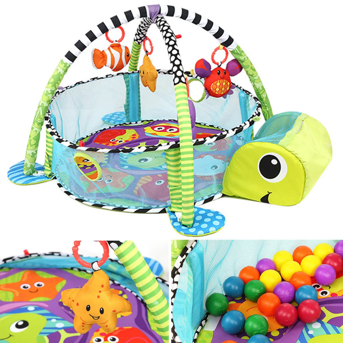 Turtles shaped Toys Baby Activity Gym & Ball